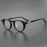 Brice Vintage Acetate Glasses Frames Round Frames Southood Black leopard